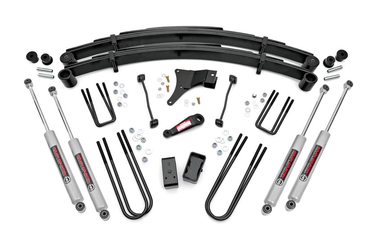 Ford F-250 Super Duty Suspension Lift Kit - Rear - Rough Country - 4 Inch Lift Kit - 1999